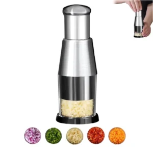 Garlic & Onion Chopper – Multifunction Manual Kitchen Tool for Effortless Food Prep - Image 11